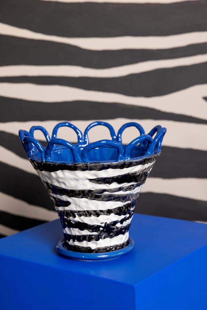 Patty ruukku S Ø25 cm, Zebra-sininen Byon
