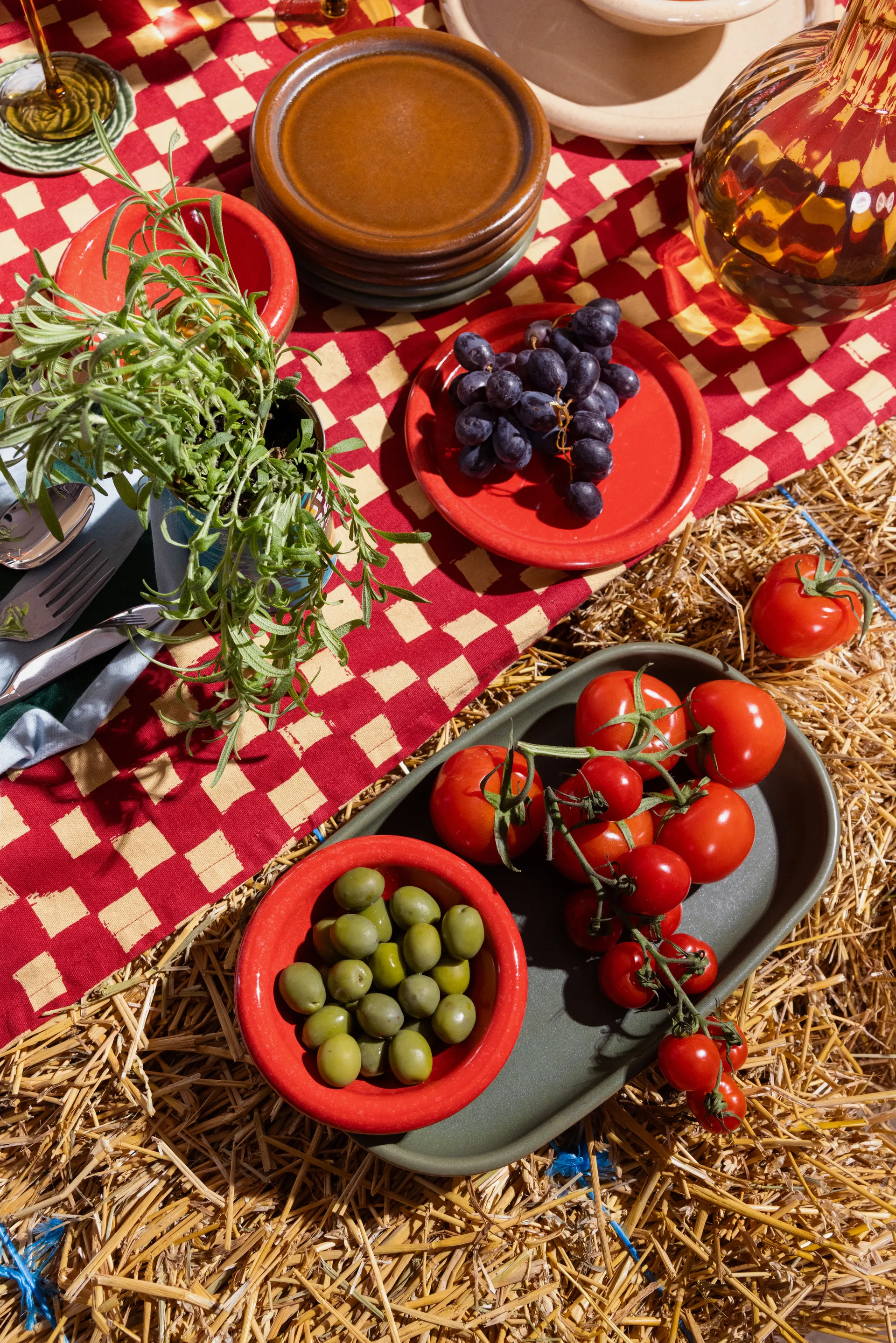 Porto tarjoilulautanen 18x30 cm, Vihreä Byon