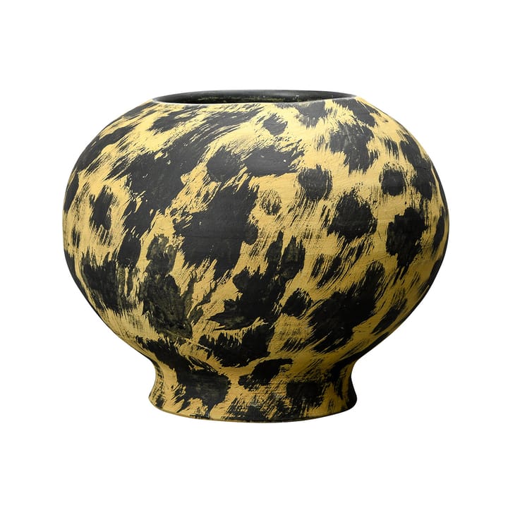 Safari maljakko 30 cm, Musta-keltainen Byon