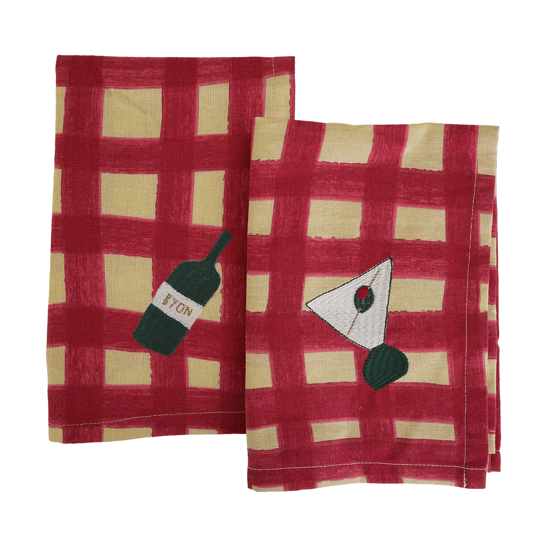 Sera lautasliina 2 kpl, Punainen, 45x45 cm Byon