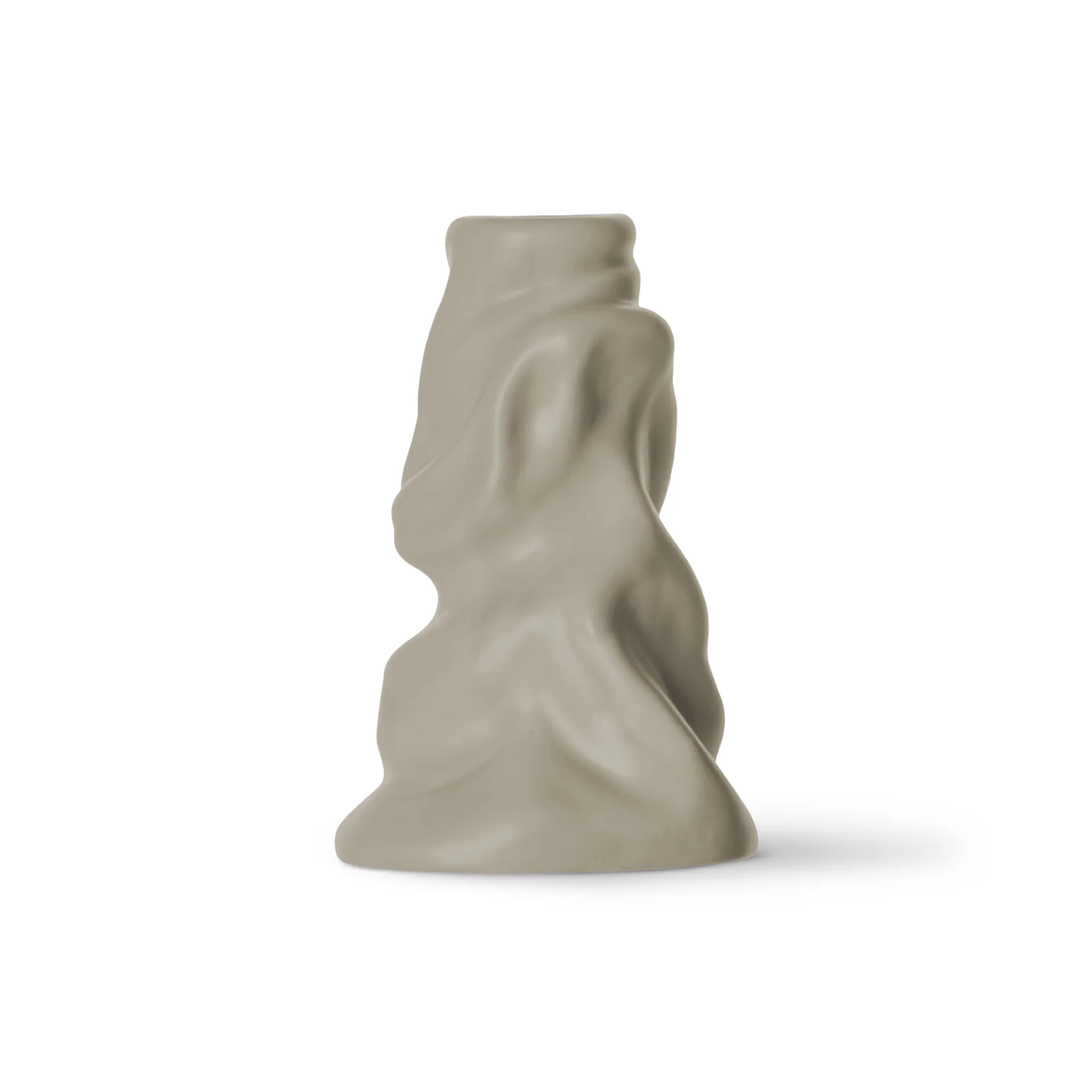 Soft ice cream kynttilänjalka 10 cm, Beige Byon