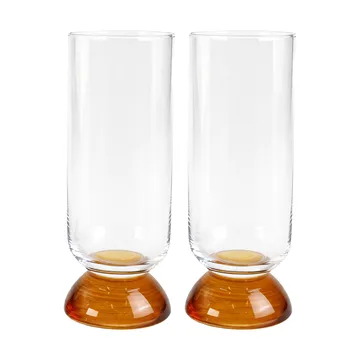 Spice korkea juomalasi 38 cl 2 kpl - Kirkas-amber - Byon
