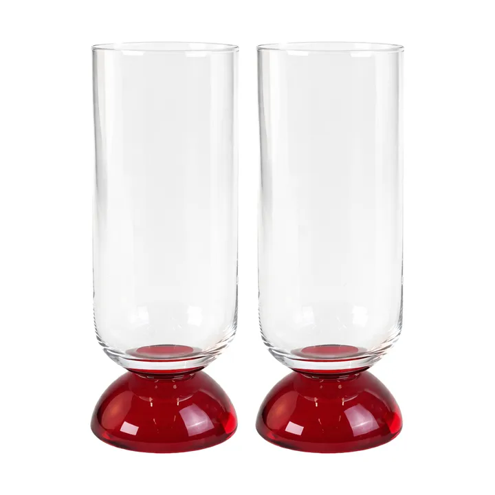 Spice korkea juomalasi 38 cl 2 kpl - Kirkas-punainen - Byon