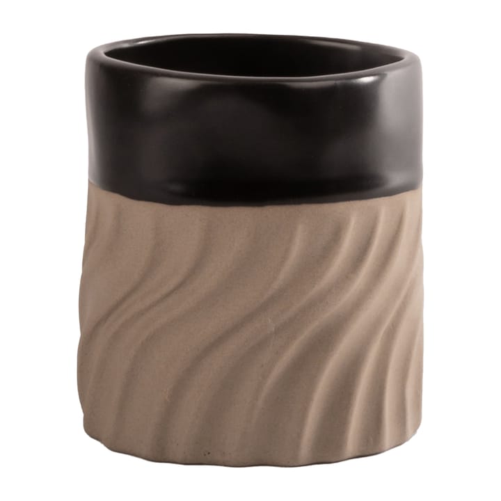 Swirl kuppi 24 cl - Musta-beige - Byon