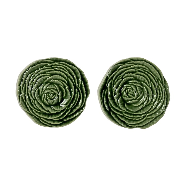 Veggie lasinaluset Ø10 cm 2-pack - Vihreä - Byon