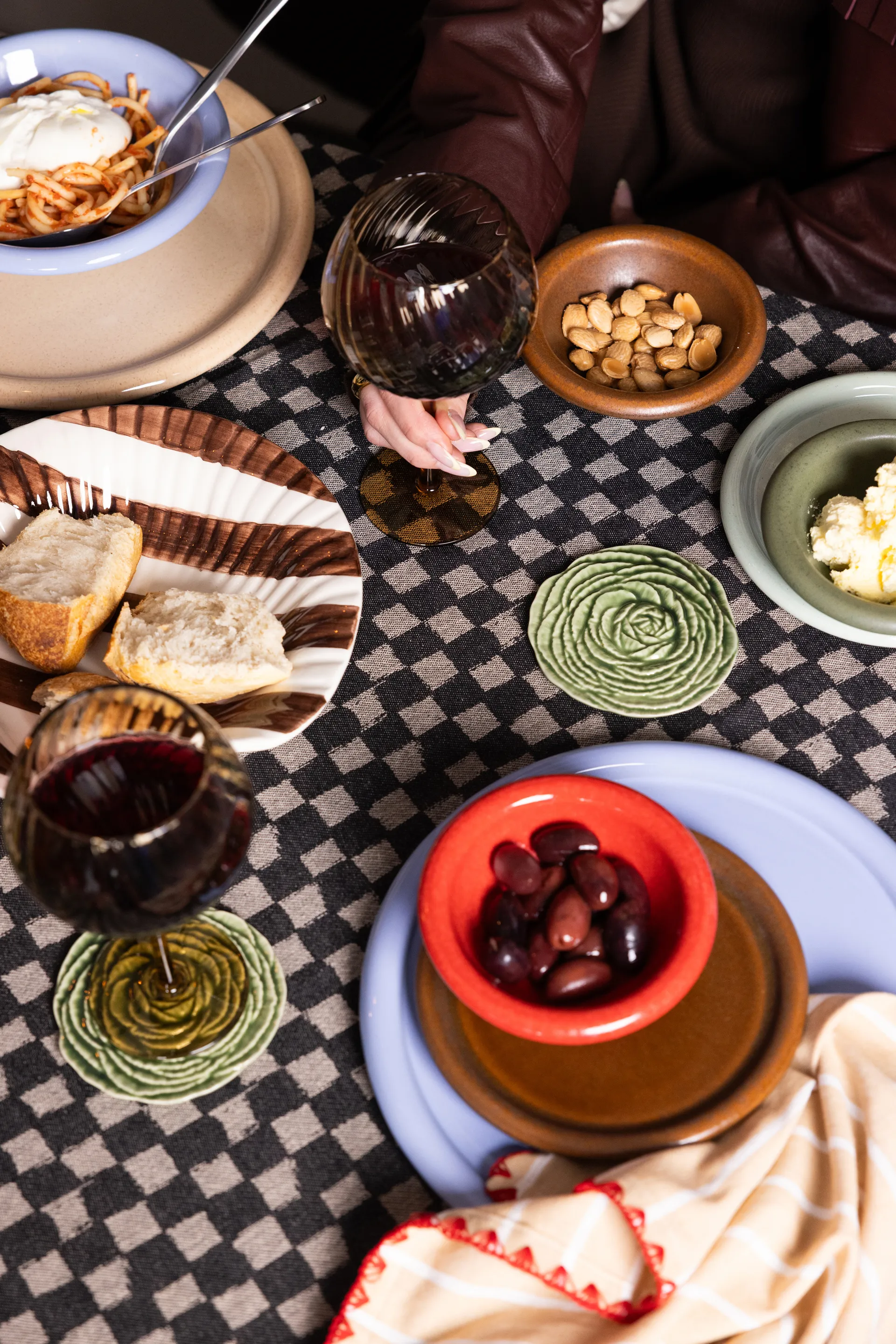 Veggie lasinaluset Ø10 cm 2-pack, Vihreä Byon