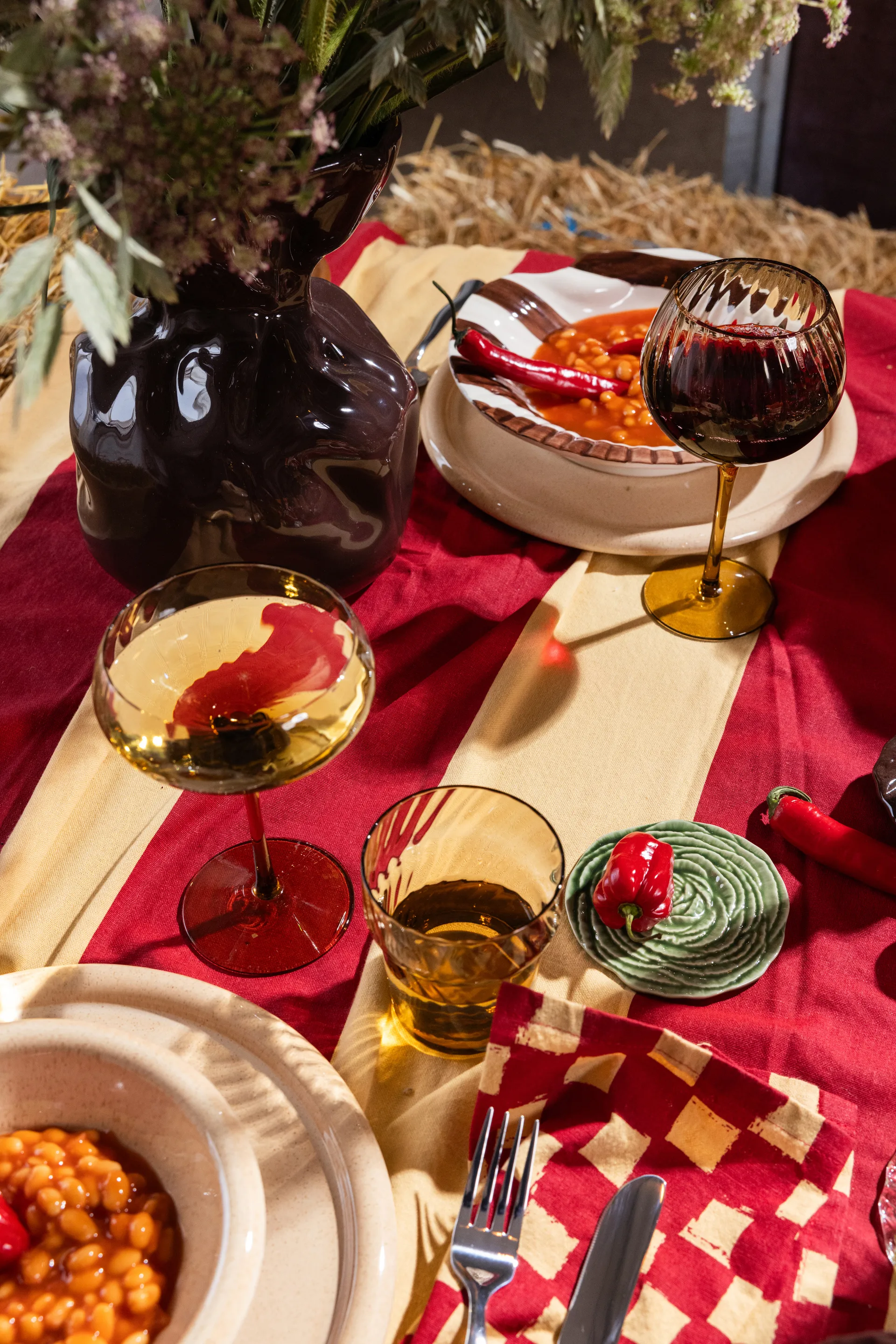 Veggie lasinaluset Ø10 cm 2-pack, Vihreä Byon