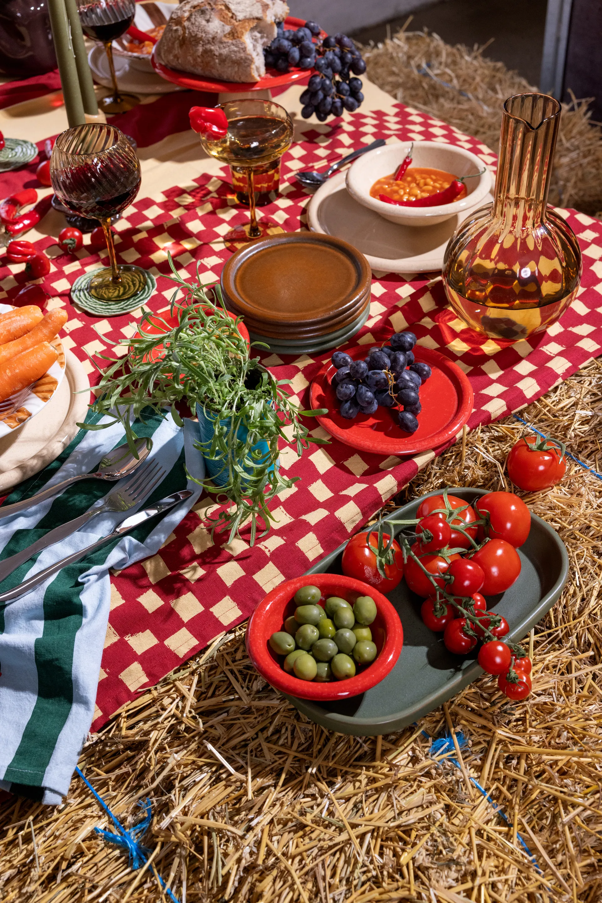 Veggie lasinaluset Ø10 cm 2-pack, Vihreä Byon