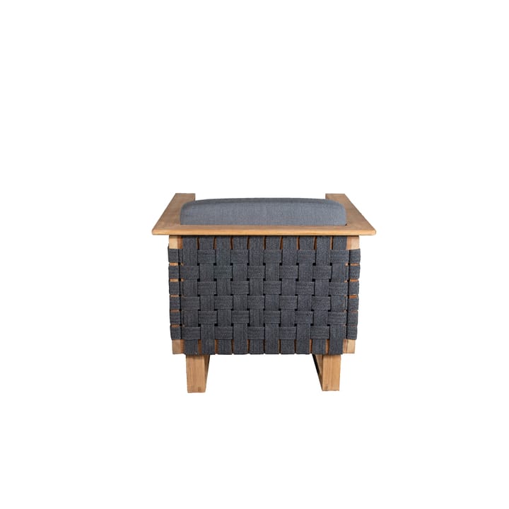 Angle loungenojatuoli, Dark grey, teak Cane-line