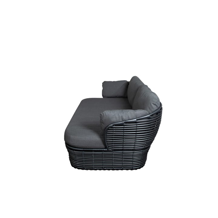 Basket sohva 2-istuttava, Graphic grey, harmaat tyynyt Cane-line