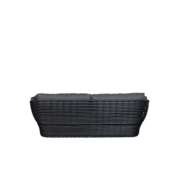 Basket sohva 2-istuttava, Graphic grey, harmaat tyynyt Cane-line