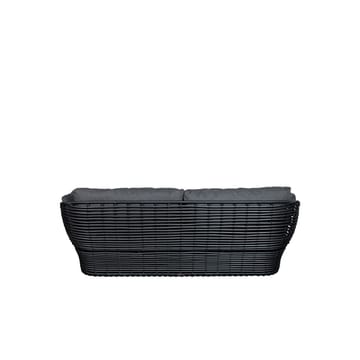 Basket sohva 2-istuttava - Graphic grey, harmaat tyynyt - Cane-line