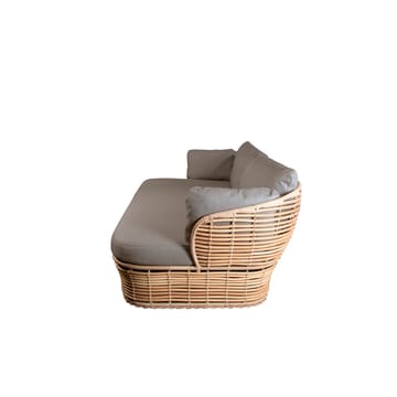 Basket sohva 2-istuttava - Luonnolliset, taupe-tyynyt - Cane-line