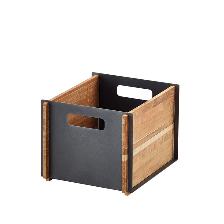 Box säilytys - Lava grey, tiikki - Cane-line