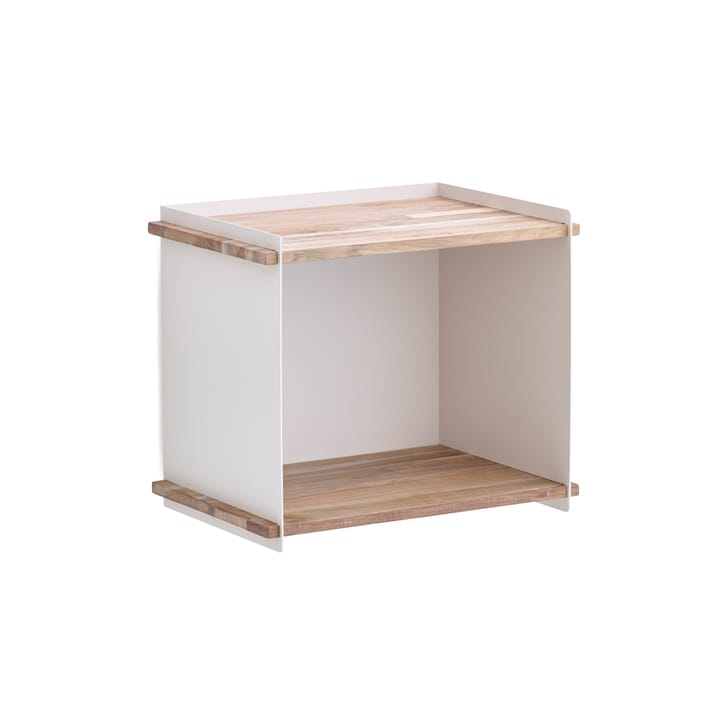 Box Wall säilytys - White, teak - Cane-line