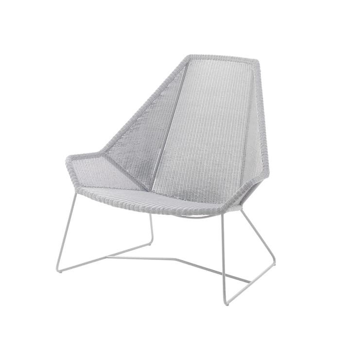 Breeze lounge-nojatuoli korkea selkänoja weave - White grey - Cane-line