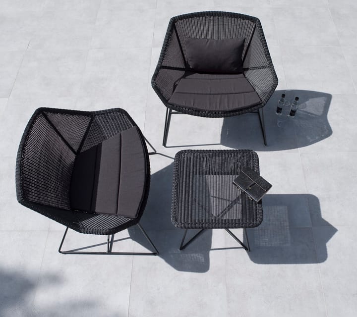 Breeze tyynysetti loungenojatuoli, Cane-line Natté black Cane-line