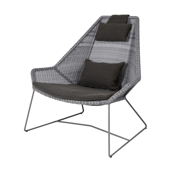 Breeze tyynysetti loungenojatuoli korkea selkänoja, Focus grey Cane-line