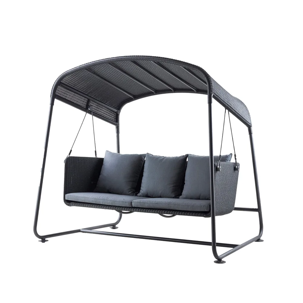 Cane-line Cave riippumatto Graphite, sisältää harmaat tyynyt