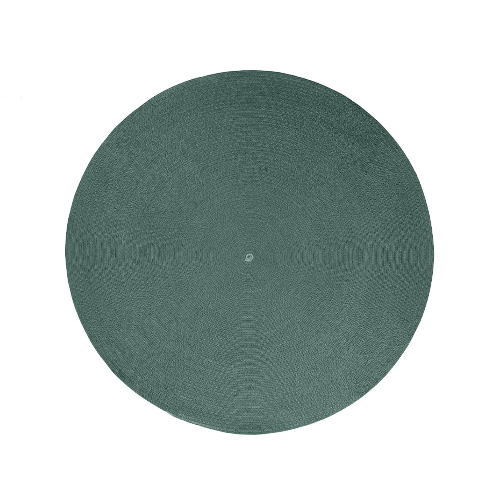 Cane-line Circle matto pyöreä Dark green, 140cm | Skandinaavinen Sisustus | Muovimatot | Vihreä