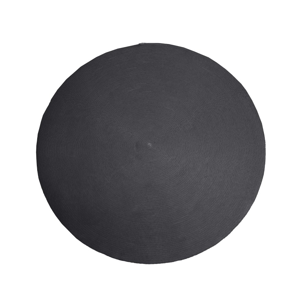 Cane-line Circle matto pyöreä Dark grey, 200cm | Skandinaavinen Sisustus | Muovimatot | Harmaa