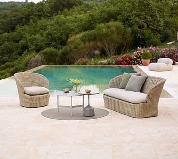 Coast nojatuoli swivel - Sand (Flat Weave) - Cane-line