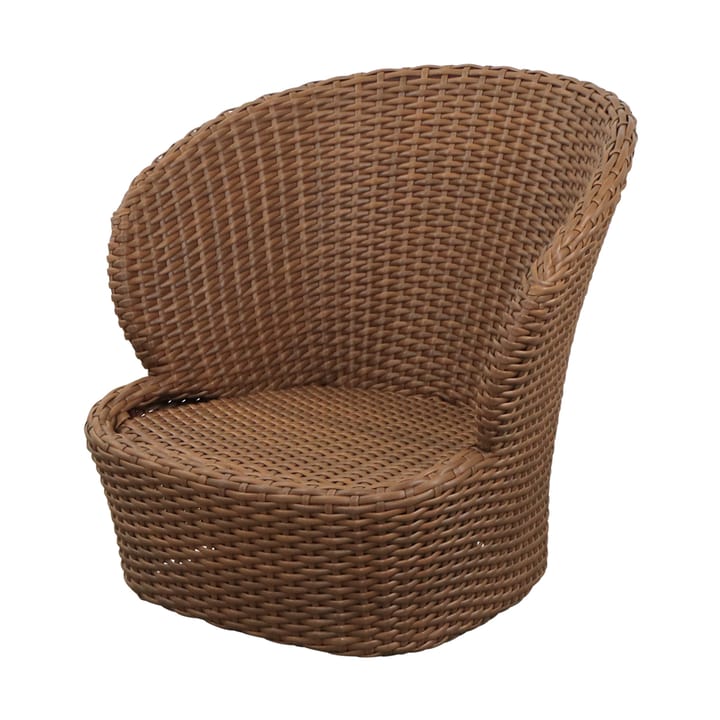Coast nojatuoli swivel - Umber brown (Flat Weave) - Cane-line