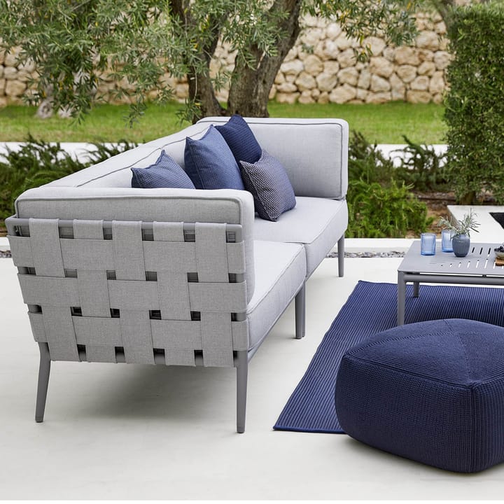 Conic moduulisohva, Cane-Line airtouch light grey-oikea-sis. tyynyt Cane-line