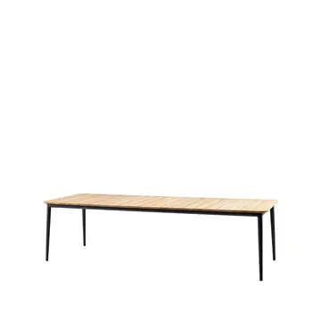 Core ruokapöytä tiikki 274x90x74 cm - Lava grey jalusta - Cane-line