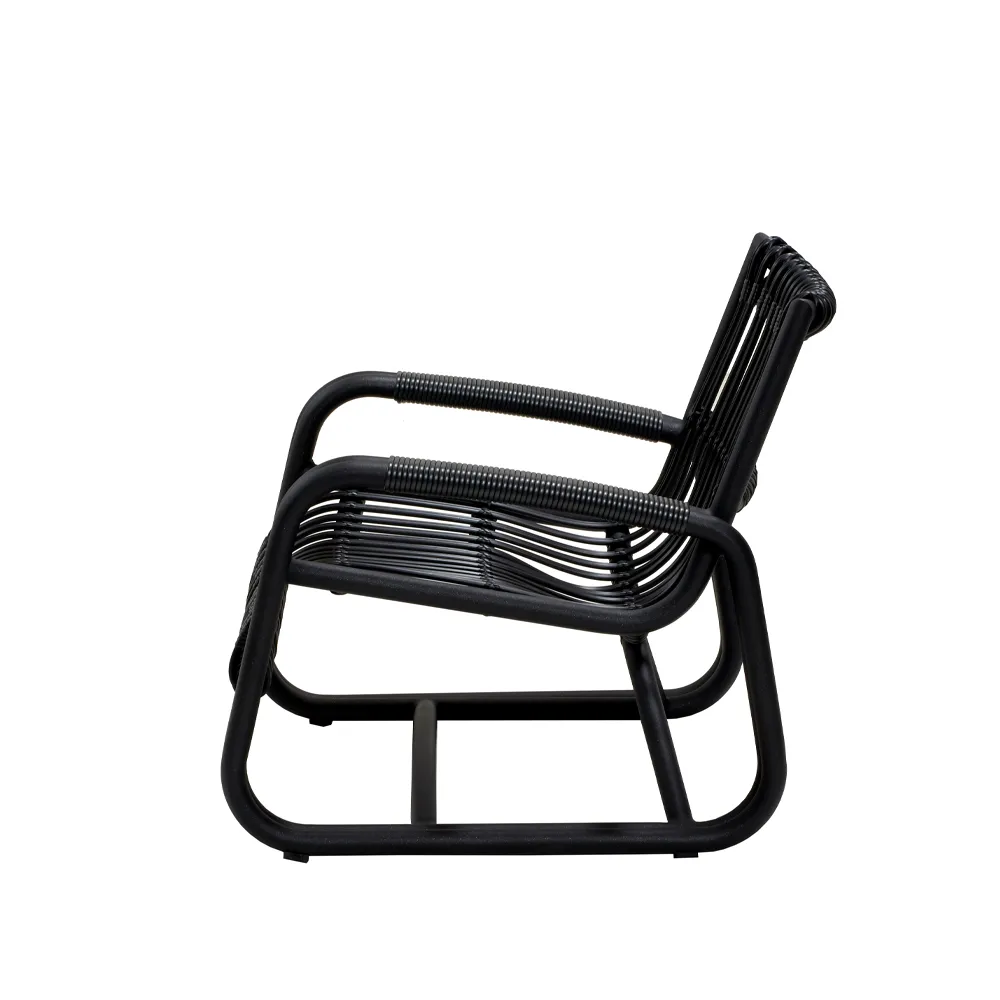 Curve nojatuoli, Lava grey Cane-line