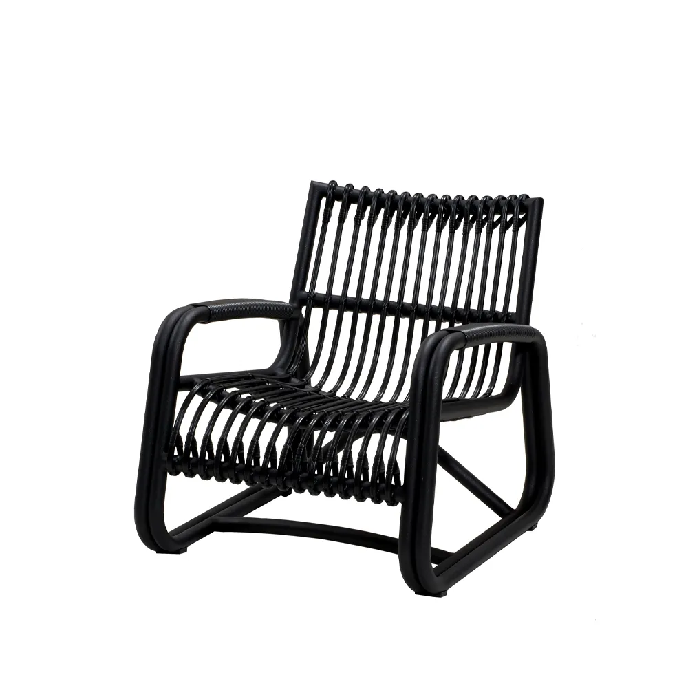 Curve nojatuoli, Lava grey Cane-line