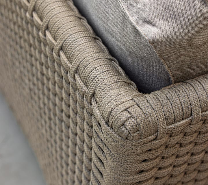Diamond sohva 3-istuttava soft rope, Cane-Line Natté taupe Cane-line