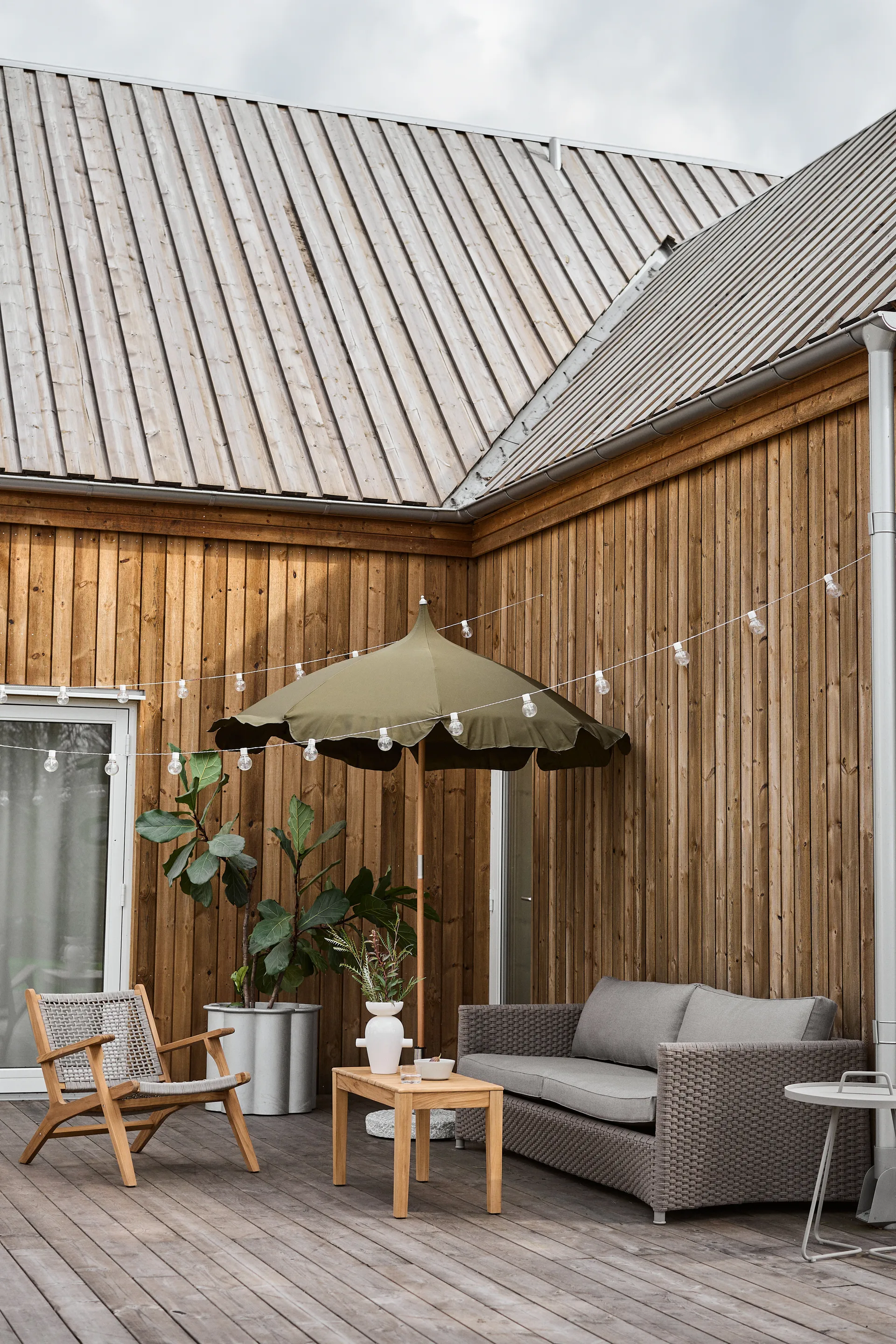 Diamond sohva 3-istuttava soft rope, Cane-Line Natté taupe Cane-line