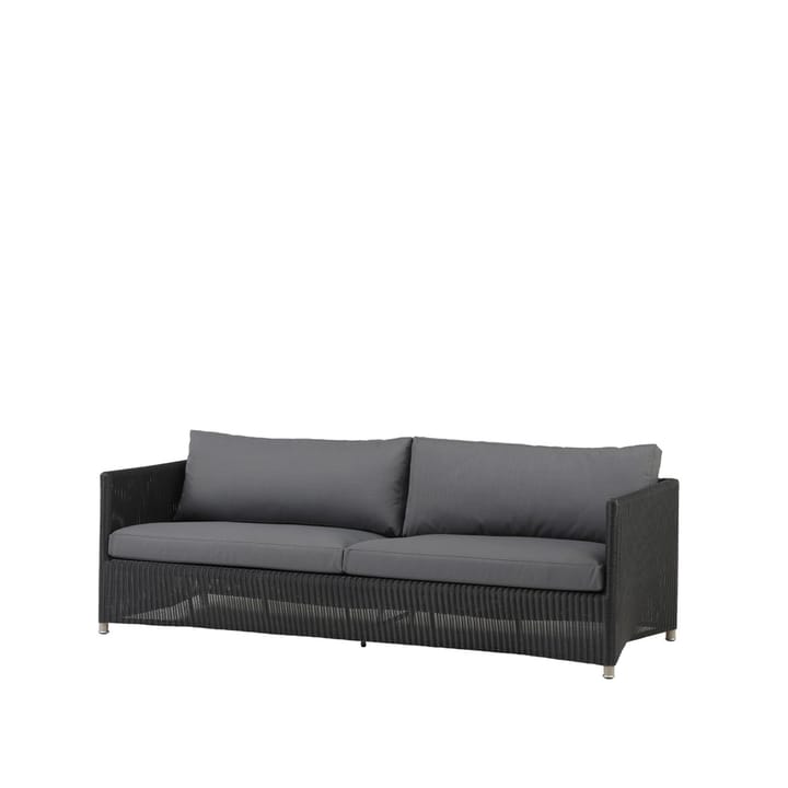 Diamond sohva 3-istuttava weave - Cane-Line Natté graphite - Cane-line