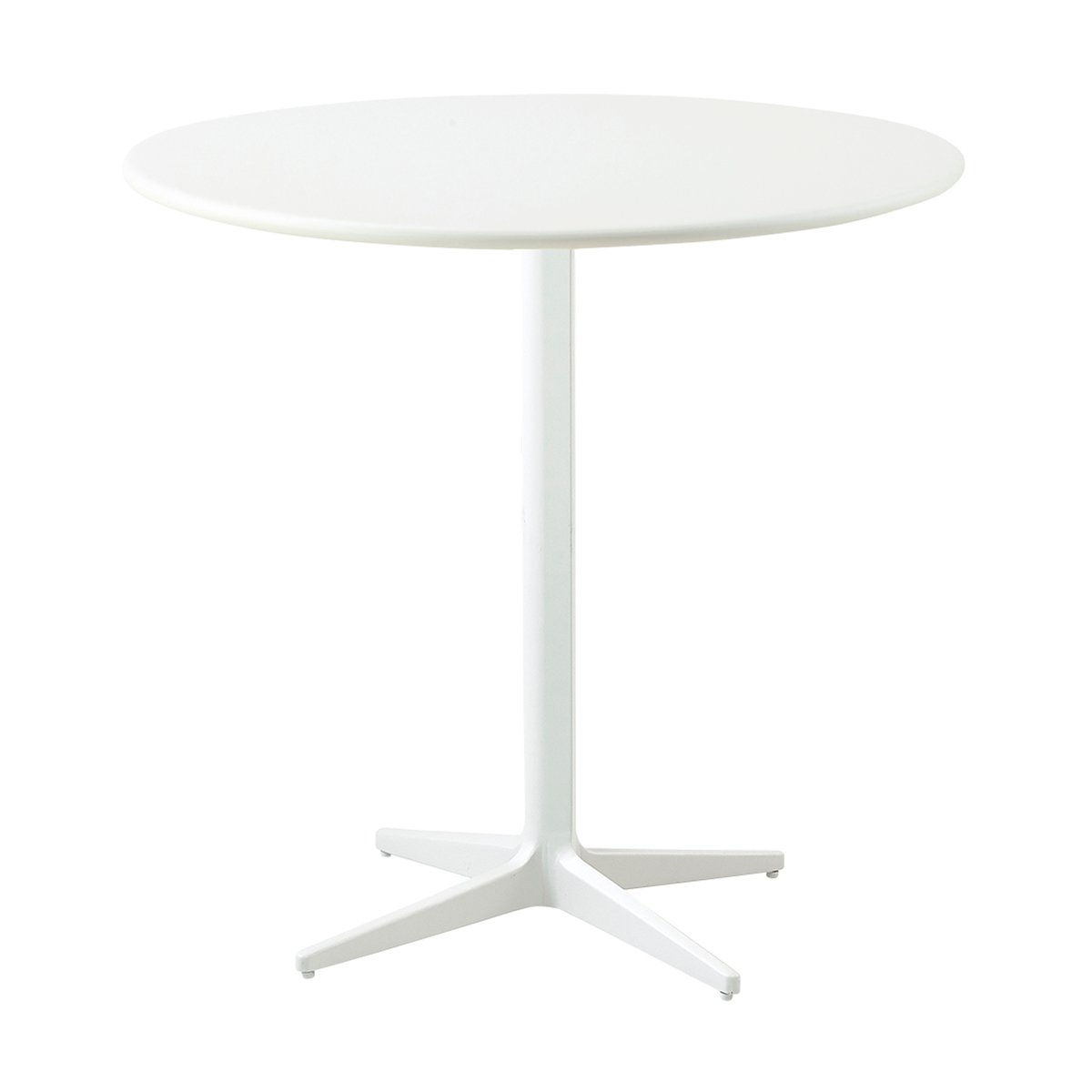 Cane-line Drop kahvipöytä 80 cm White-white | Skandinaavinen Sisustus | Puutarhapöydät | Valkoinen