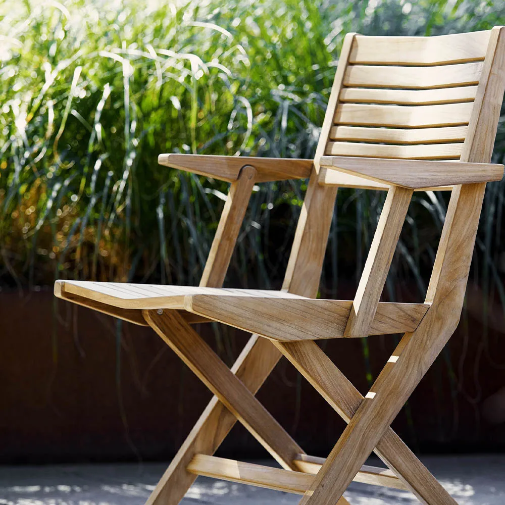 Flip retkituoli, Tiikki Cane-line