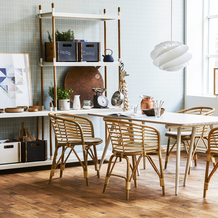 Frame hyllyjärjestelmä, Lava grey, täydellinen, tiikki Cane-line
