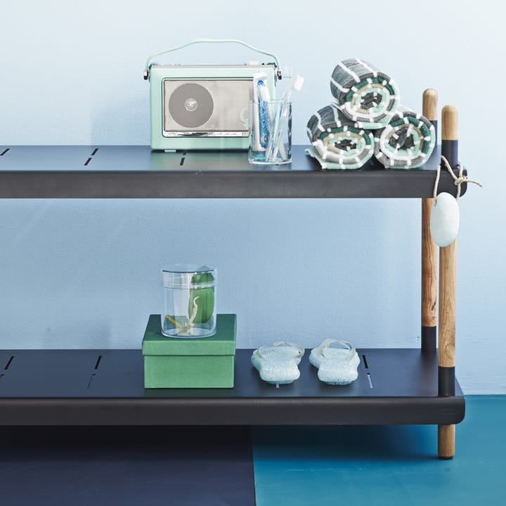 Frame hyllyjärjestelmä, Lava grey, täydellinen, tiikki Cane-line
