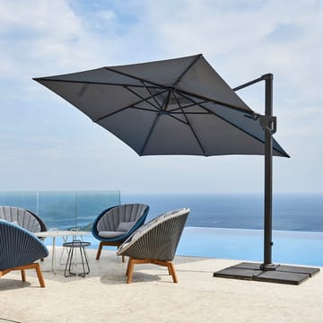 Hyde Luxe Tilt aurinkovarjo 300x300 cm - Anthracite - Cane-line