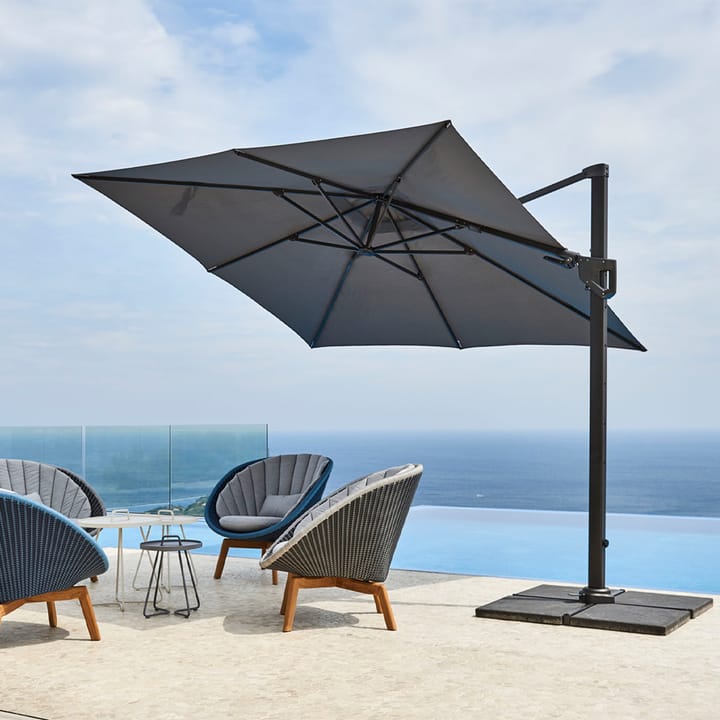 Hyde Luxe Tilt aurinkovarjo 300x300 cm, Anthracite Cane-line