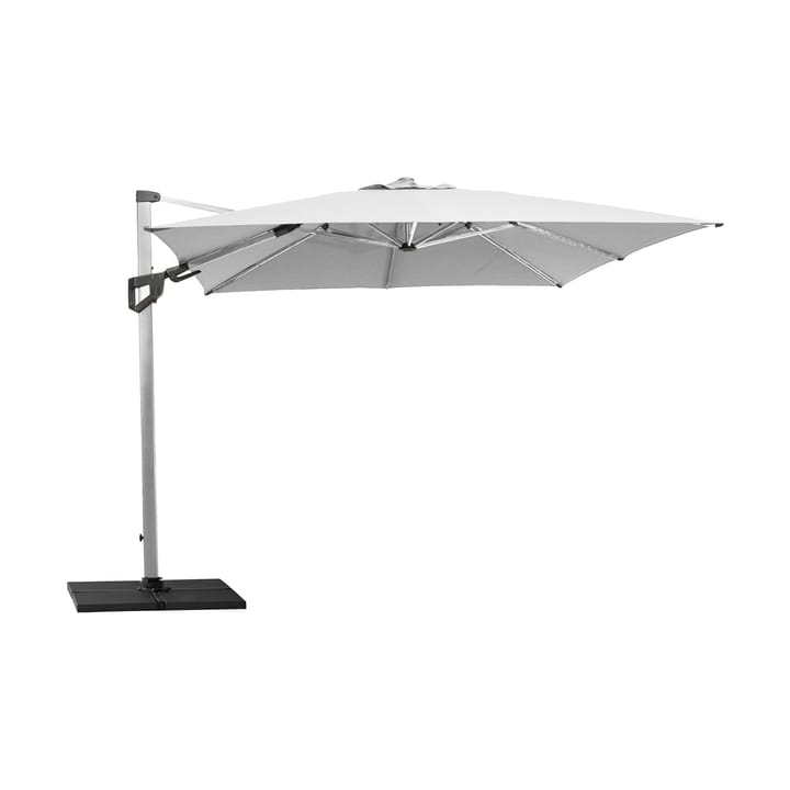 Hyde Luxe Tilt aurinkovarjo 300x300 cm, Dusty white, hopea anodisoitu jalusta Cane-line