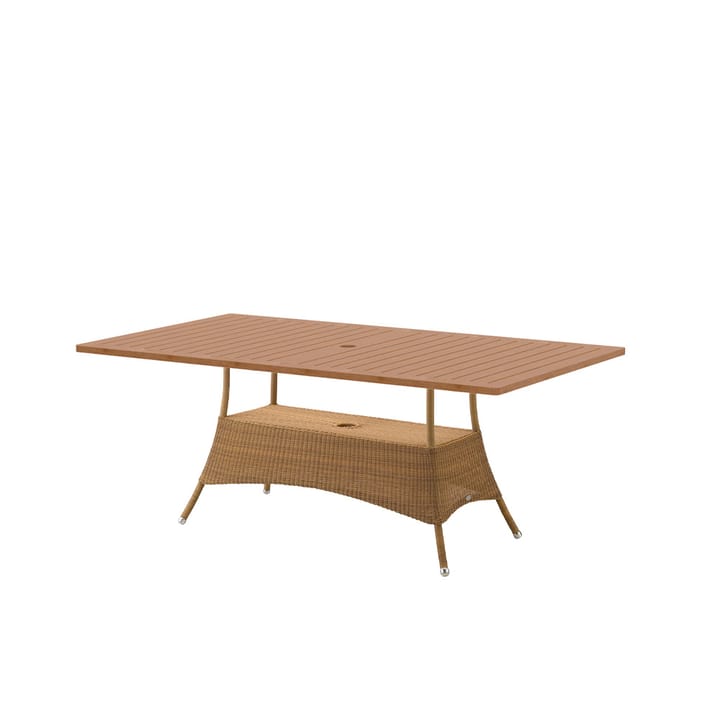 Lansing ruokapöytä 100x180 cm, Teak-weave luonnollinen Cane-line