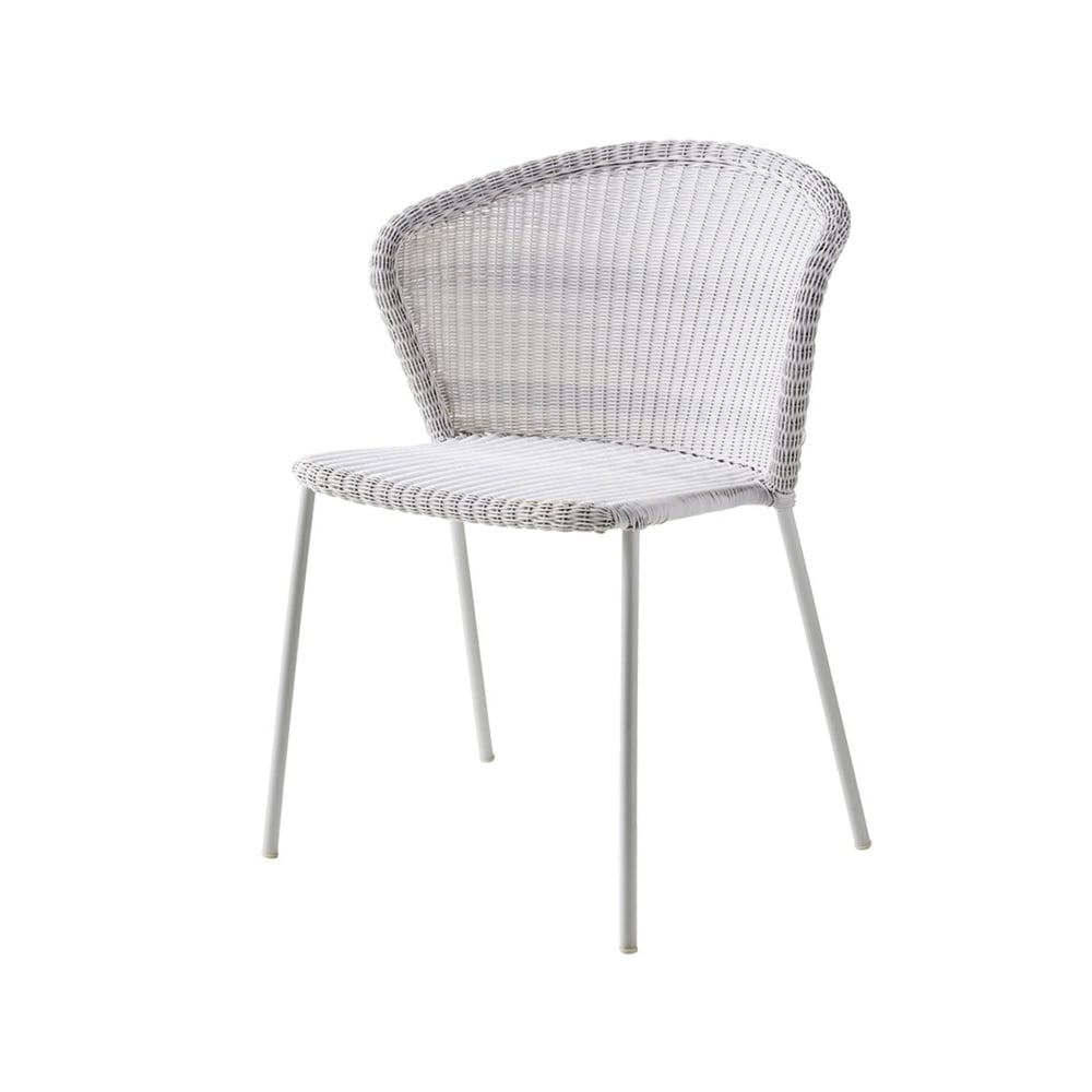 Cane-line Lean tuoli Valkoinen harmaa, Cane-Line weave