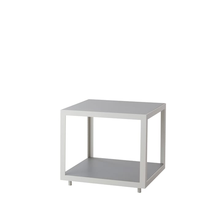 Level sivupöytä - Light grey, keramiikka, valkoinen jalusta - Cane-line