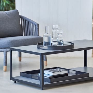Level sohvapöytä keramiikkaa 79x79 cm - Light grey-lava grey - Cane-line