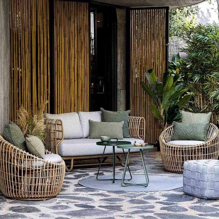 Nest lounge-nojatuoli weave, Natural, Cane-Line Natté light grey Cane-line