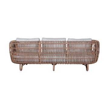 Nest sohva 3-istuttava weave - Luonnollinen, Cane-Line Natté light grey - Cane-line