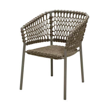 Ocean nojatuoli soft rope - Taupe - Cane-line
