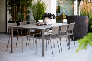 Pure pöytä 200x100 cm Basalt grey-taupe - Cane-line