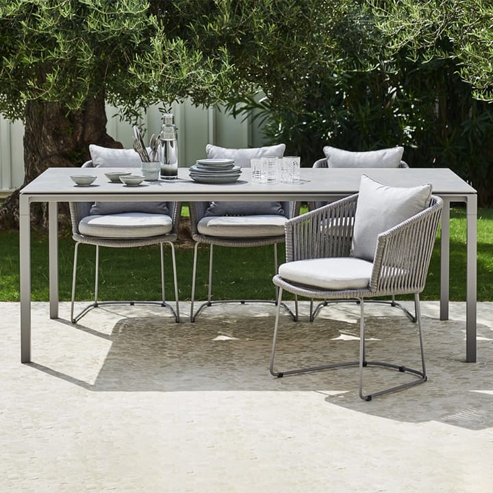 Pure ruokapöytä, Fossil black-lava grey 200x100 cm Cane-line